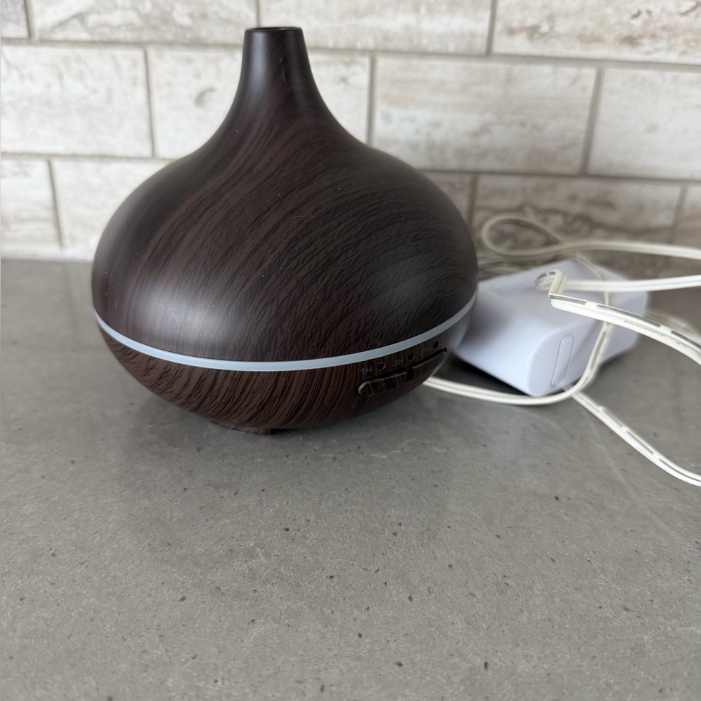 Dark Wood Grain Essential Oil Diffuser